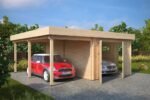 Carport garage toit plat « Hansa H » | 6 x 6 m