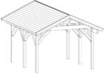 Carport en bois Hansa « Henley » | 4 x 5 m – Image 5