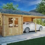 Carport avec abri en bois « Arthur » | 4 x 7 m