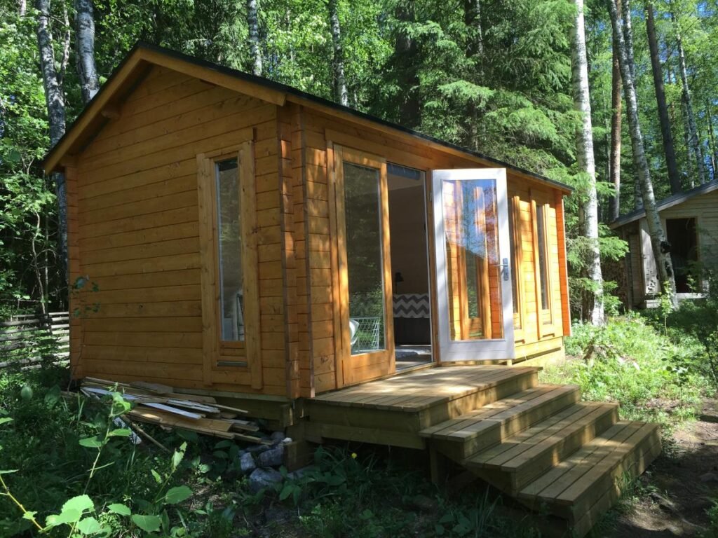 Chalet de jardin 18m2 Hansa Linda Chalet de jardin au sol « Linda » | 3 x 6 m – Image 1