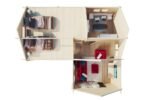Chalet en bois habitable avec mezzanine « Holiday Q » | 8 x 7 m – Image 4
