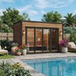 Sauna de jardin moderne « Aurland » | 4 x 2 m