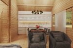Chalet en bois habitable 2 chambres et mezzanine « Holiday Max 2 » | 12 x 8 m – Image 6