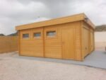 Garage en bois 2 voitures « Hansa F1 » | 6 x 6 m