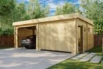 Carport garage fermé double « Hansa Deluxe F » | 6 x 7 m – Image 3