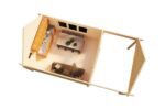 Chalet de jardin avec auvent « Mark » | 4 x 4 m – Image 4