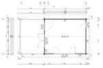 Chalet de jardin avec auvent « Mark » | 4 x 4 m – Image 2