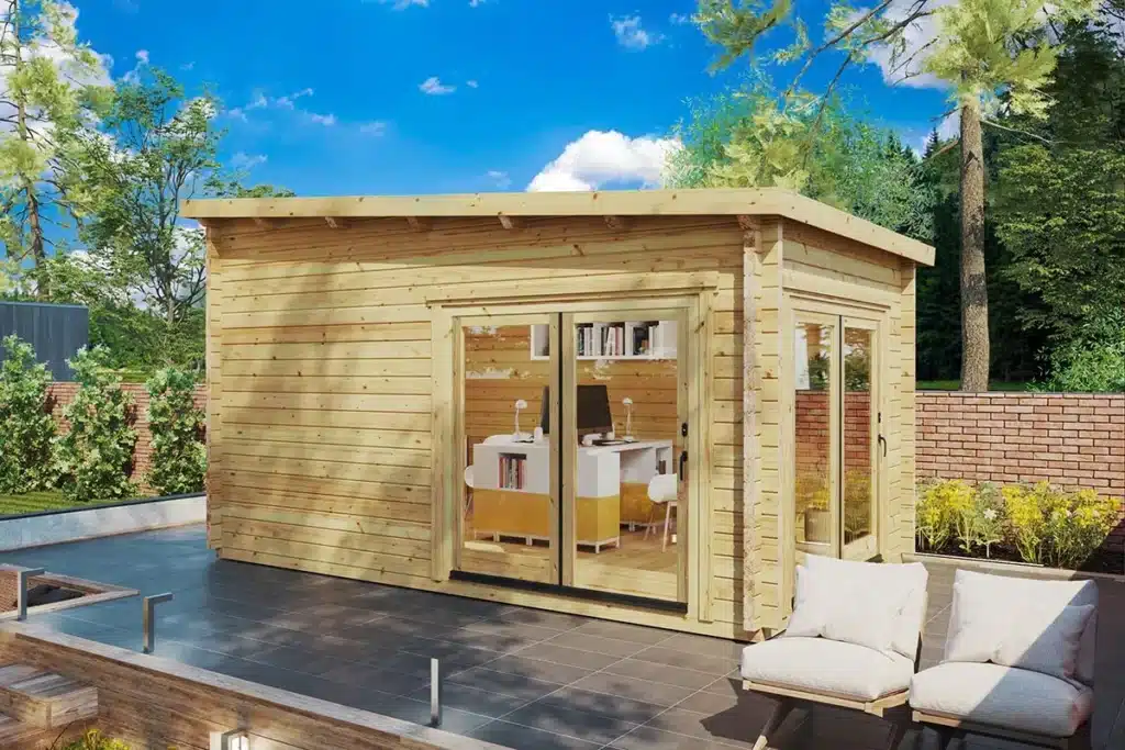 garden-office-roland1-g0406-01-1024x683 Bureau de jardin « Roland 1 » | 5 x 3 m – Image 1