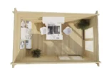 Bureau de jardin « Roland 1 » | 5 x 3 m – Image 2