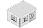 Salle de jardin toit plat « Ian A » | 5 x 4 m – Image 2