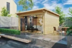 Abri de jardin contemporaine « Trinity » | 4 x 4 m