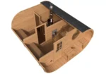 Grand sauna ovale avec terrasse | 4 x 4 m – Image 4