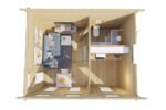 Chalet bois avec mezzanine sans permis « Bruno 1 » | 5 x 4 m – Image 5