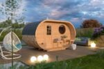 Petit sauna ovale extérieur | 4 x 2 m – Image 3