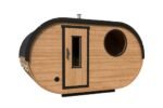 Petit sauna ovale extérieur | 4 x 2 m – Image 12