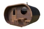 Petit sauna ovale extérieur | 4 x 2 m – Image 15