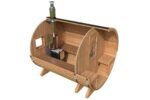 Sauna tonneau extérieur avec auvent | 3 x 2 m – Image 4
