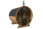 Sauna tonneau extérieur avec auvent | 3 x 2 m – Image 8