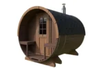 Sauna tonneau extérieur avec auvent | 3 x 2 m – Image 16