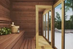 Grand sauna contemporain « Lyngen » | 5 x 2 m – Image 6