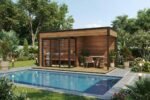Sauna de jardin moderne « Nord » | 5 x 2 m