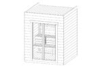 Petit sauna extérieur « Lyse » | 2 x 2 m – Image 8
