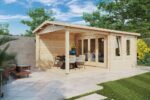 Abri de jardin avec auvent « Nora E » | 3 x 6 m – Image 11
