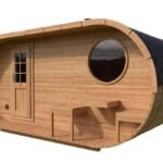 Sauna ovale extérieur | 5 x 2 m