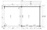 Abri de jardin avec auvent « Nora E » | 3 x 6 m – Image 3