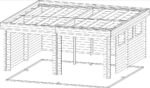 Garage en bois 2 voitures « Hansa F1 » | 6 x 6 m – Image 5