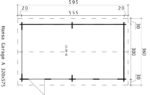 Garage préfabriqué en kit bois « Hansa Garage A » | 3 x 6 m – Image 3