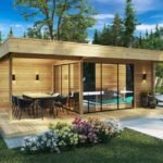 Abri de jardin avec auvent « Luna » | 7 x 5 m