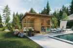Petit sauna avec terrasse « Felix » | 4 x 2 m – Image 5