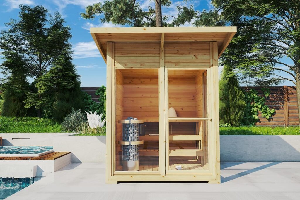 Small Garden Sauna Cabin - G0383 Petite sauna de jardin « Nova » | 2 x 2 m – Image 1
