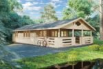 Maison en bois en kit « Holiday F » | 7 x 12 m – Image 7