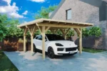 Carport simple en bois « Dora » | 4 x 5 m