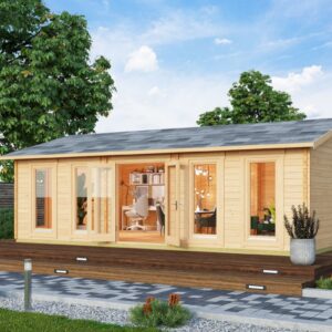 Chalet en bois « Hansa D » 38 m² | 8 x 5 m