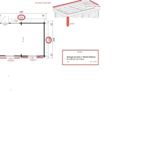 Garage en bois PERSONNALISE M MARIE RM-260415   « Hansa Deluxe C » 21 m²