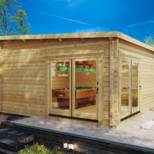 Petit chalet de jardin « Roland 3 » 24 m² | 5 x 5 m