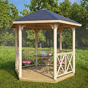 Gloriette en épicéa « Lotte S » 6 m² | 3 x 3 m