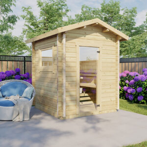 Sauna extérieur en kit « Hansa 1 » 4 m² | 2 x 2 m