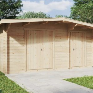Réserve en bois « Double Abri B » 15 m² | 5 x 3 m