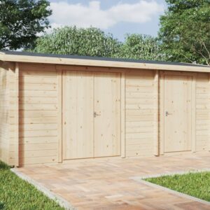 Abri de jardin de rangement « Double Abri A » 15 m² | 5 x 3 m