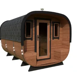 Sauna tonneau moderne | 3 x 2 m