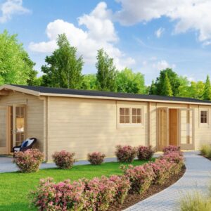 Chalet en bois habitable « Murcia » 47 m² | 11 x 5 m