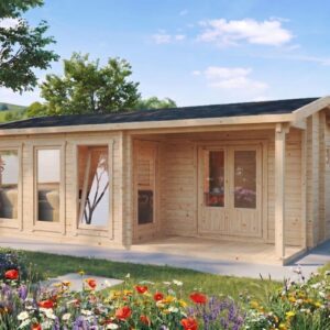 Chalet de jardin habitable « Malaga 1 » 22 m² | 7 x 4 m