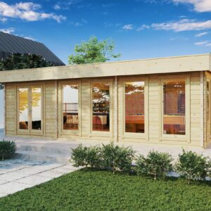 Grand chalet de jardin moderne « Snooker XL 1 » 43 m² | 8 x 6 m