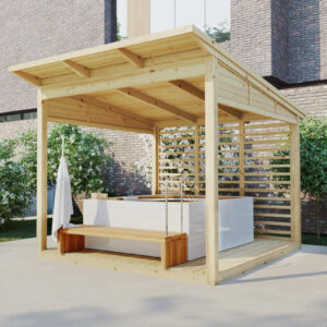 Pergola bois « Hansa A » 9 m² | 3 x 3 m