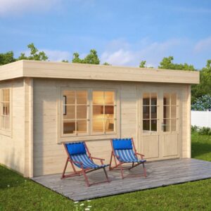 Salle de jardin toit plat « Ian A » 18 m² | 5 x 4 m