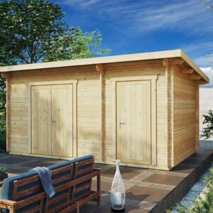 Abri de rangement « Hansa Double C » 14 m² | 5 x 3 m